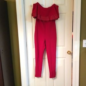 Red Jumpsuit-Size large